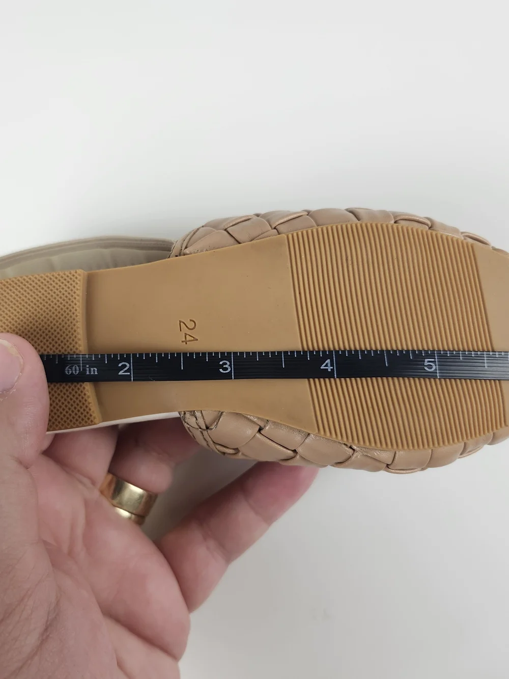 BC Girls Woven Leather Slingback